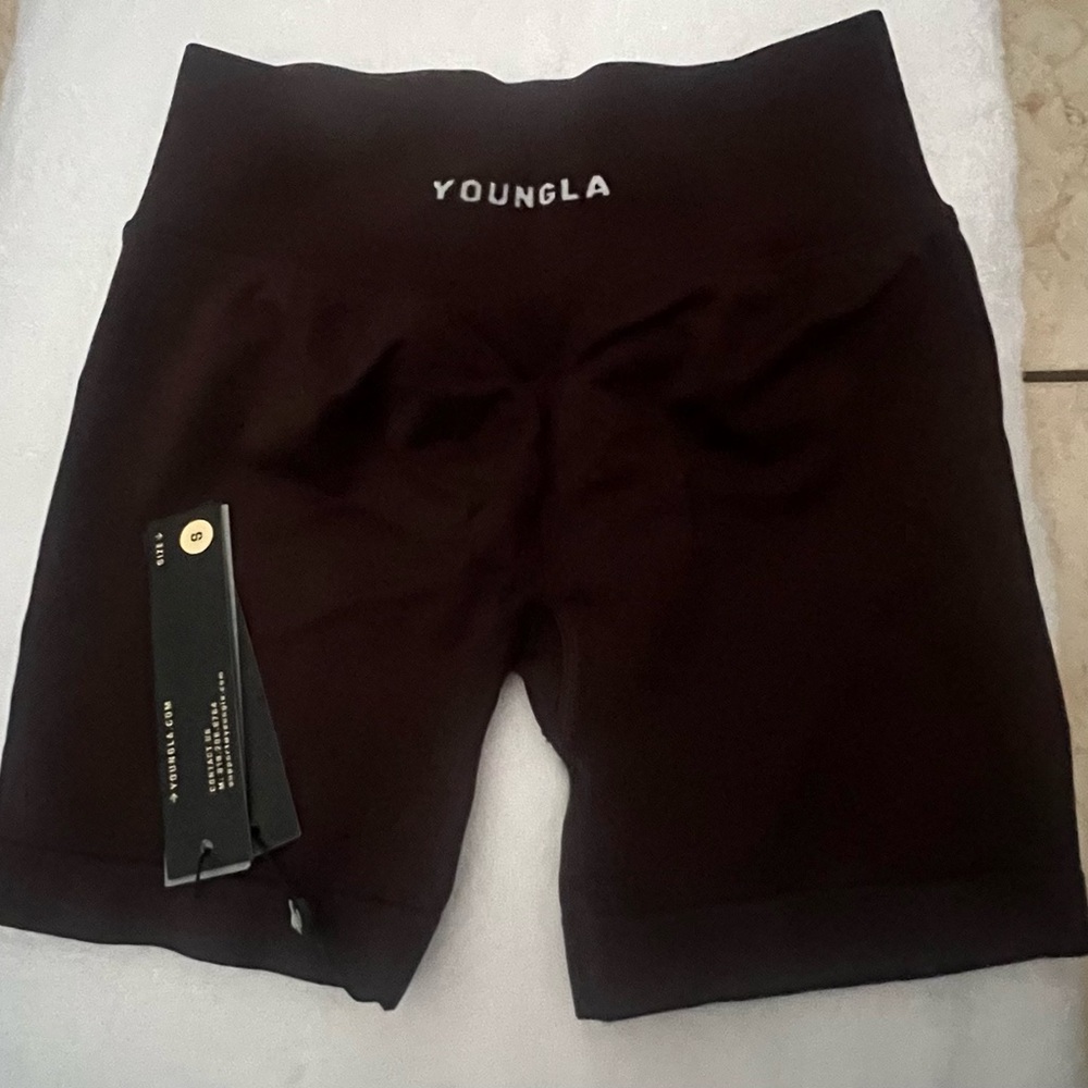 YoungLA Women's Dark Brown Bike Shorts